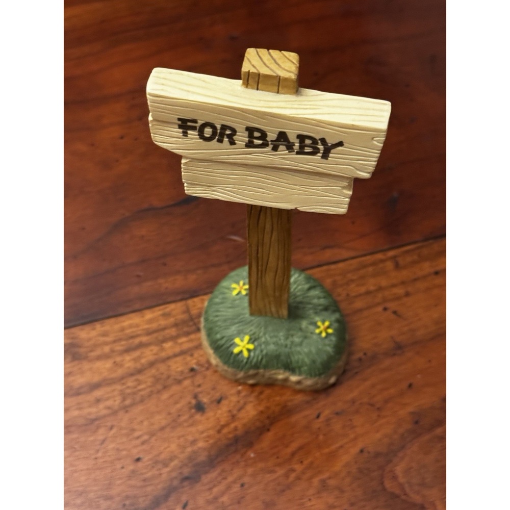 Disney Pooh & Friends Collectible "For Baby" Sign